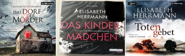 3 Hörbücher von Elisabeth Herrmann - Totengebet / Dorf der Mörder / Kindermädchen NEU/OVP
