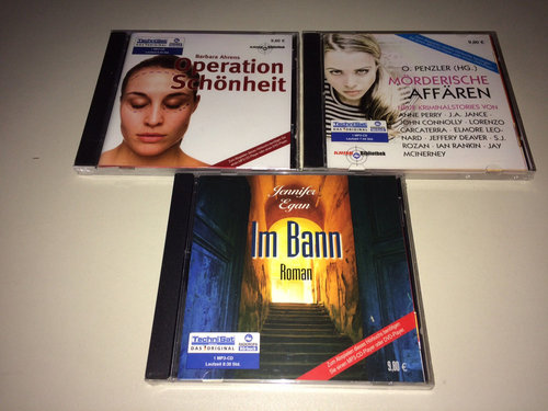 Hörbuchpaket - 3 Hörbücher - Mörderische Affären - Im Bann - Operation Schönheit - 3 MP3-CDs