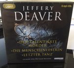 Jeffery Deaver - Box - Der talentierte Mörder + Die Menschenleserin + Letzter Tanz - 6 MP3-CDs