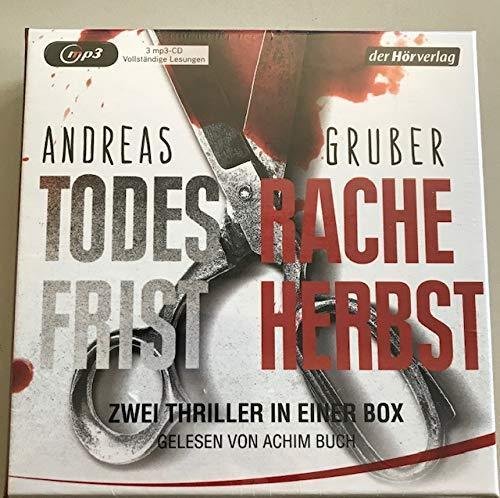 Andreas Gruber-Box - 2 Thriller - Todesfrist + Racheherbst - 3 MP3-CDs