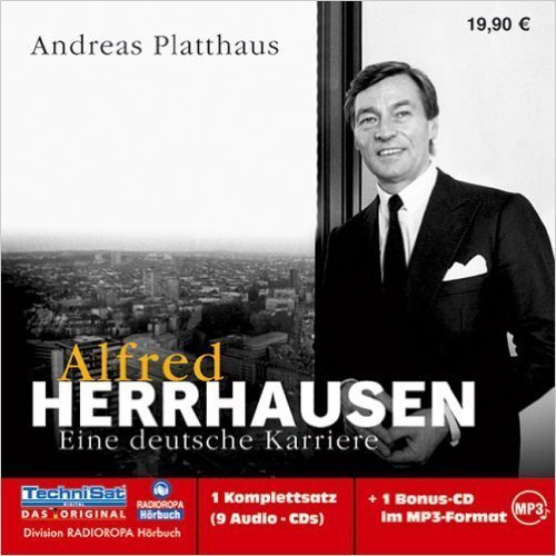 Andreas Platthaus - Alfred Herrhausen - Eine deutsche Karriere 9 Audio-CDs + 1 MP3 CD NEU/OVP