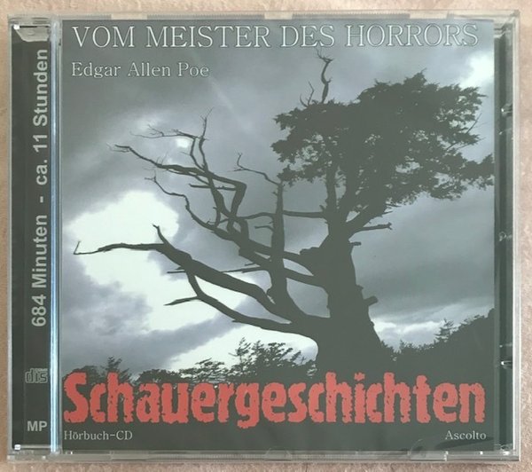 25 Hörbücher - Edgar Allen Poe - Meister des Horrors - MP3-CD - Laufz: 11 Std 40 Min