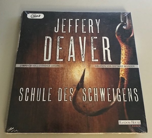 Hörbuch - Thriller - Jeffery Deaver - Schule des Schweigens - 2 MP3-CD - vollstä. Lesung 15:13 Std