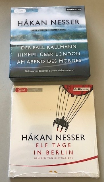 4 Hörbücher von Hakan Nesser - Elf Tage in Berlin / Der Fall Kallmann / Himmel London /Abend Mordes