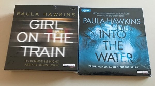 2 Thriller von Paula Hawkins - Into the Water + Girl on the Train - DEUTSCH - 9 Audio-CDs und 2 MP3