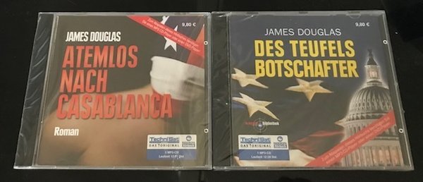 2 Thriller - James Douglas - Des Teufels Botschafter + Atemlos nach Casablanca - 2 MP3-CDs