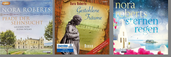 3 Hörbücher Nora Roberts - Sternenregen / Pfade der Sehnsucht / Gestohlene Träume - MP3-CDs