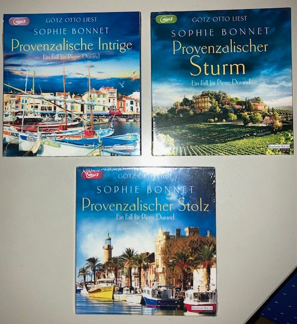 3 Hörbücher im Paket von Sophie Bonnet - Provenzalischer Stolz/Sturm/Intrige - MP3-CDs