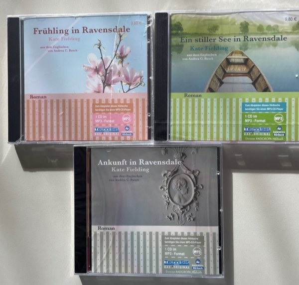 3 Hörbücher im Paket - Kate Fielding - Frühling / Ankunft / Ein stiller See in Ravensdale - 3 MP3-CD